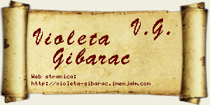 Violeta Gibarac vizit kartica